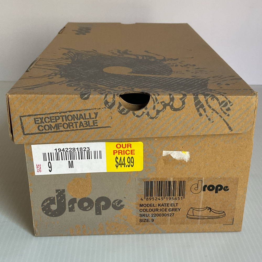 Drope Kate  Shoes Ice Grey Size 9M Men’s Lightweight Comfort Casual Loafers - Picture 9 of 11